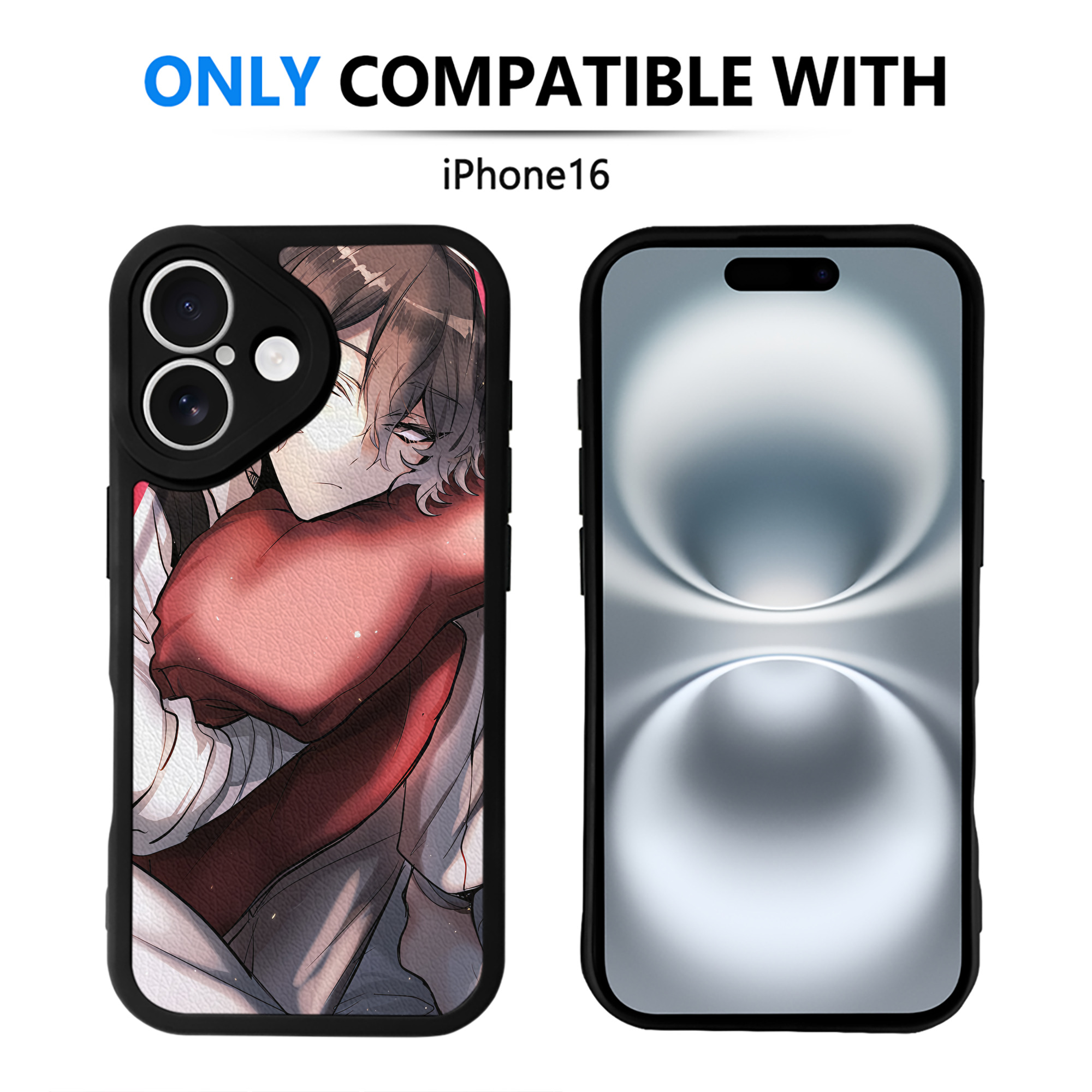 （画像用） 文豪ストレイドッグス Bungo Stray Dogs 【iPhone 16シリーズ対応】シリコンスマホケース（レザー調） 材質：シリコン